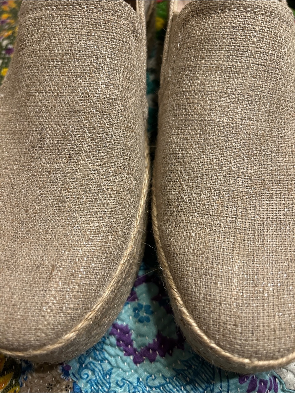 Skechers Martha Slip-On Espadrille in Neutral Beige Canvas upper. Sz 8 - Picture 10 of 10